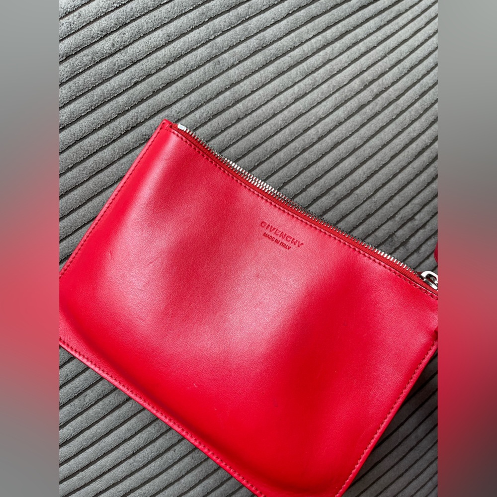 Givenchy Red Bambi Print Coated Canvas And Leathe… - image 7